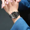 LIGE Quarz-Armbanduhr Mann Mode Schwarz Herrenuhren Top-Marke Luxus Ganzstahluhr für Männer Militär Sport Chronograph 210527