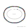 Hip Hop Rainbow Magnet Beads Chokers Necklaces Collar Women Men Fashion Jewelry Will and Sandy