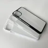 copertura della cassa del telefono in plastica dura per iphone 14 13 mini 12 pro max 7 8 plus XS XR SE custodia con stampa a sublimazione in bianco piastra in alluminio 10 pezzi/lottp