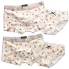 Couple Panties Set Men's Underpants Women's Underwear Cotton Panties For Lover's Panties Fruit Style Cozy Lingerie Boxers H1214