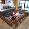 Alfombras de estilo nacional de franela suave, alfombra con estampado 3D, alfombrilla antideslizante, mesita de noche grande, sofá, mesa, decoración del hogar