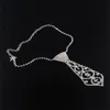 Designer halsband lyx smycken ankomst kvinnor vintage rhinestone inlaid tie lång bröllop tillbehör gåva grossist dropshipping