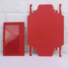 Boîte d'emballage en carton Kraft pour téléphone, 25 pièces, boîte à tiroir en papier rouge/blanc/marron/noir avec fenêtre transparente H1231