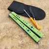 Theone BRS BM Channel Trainer Couteau G10 + Titane Poignée D2 Lame Douille Système Couteaux Pliants EDC BM42 bm51 Outils