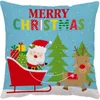 christmas gifts decorative pillow covers for Halloween pillows 45*45CM custom Santa printed leaning pillowcase Cushion Textiles without inner