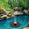 Fontana di acqua solare Bagno per uccelli Pompa galleggiante automatica Giardino Piscina Stagno Decorazioni per esterni