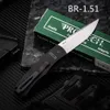 Pro-Tech / Whiskers BR-1.51 Magic Bolster Release Auto Folding Knife 3.1 "154cm Rostfritt stål Slättblad, färgad kolfiber plus Aero aluminiumhandtag