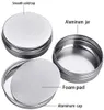 Wholesale Storage Boxes Bins Aluminum Round Cans with Lid, 2 Oz Metal Tins Candle Containers Screw Tops for Crafts, Food Storage, DIY (Silver)