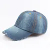 Berretto da baseball in denim lavato vintage tinto profilo basso regolabile unisex classico tinta unita sport outdoor estivo cappello da papà Snapback db819