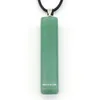 Rectangular bar Green Aventurine Pillar Reiki Healing Crystal Pendant Energy Stone Quartz Rope Chain Necklaces Fashion Women Men Jewelry Wholesale