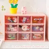 W&G Nine-grid Storage Box Drawer Organization Transparent Cosmetic Makeup Organizer Girl Bedroom Decor 211102