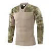 Militares táticos masculinos camiseta durável assalto slim fit combate exército respirável trabalho de carga caminhada tiro tops tee