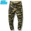 Uomini Camouflage Jogger Cargo Pants Cotton Brand Casual Allentato Tattico Militare Moda Streetwear Pantaloni Big Size 210715