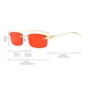 Vintage Exclusivo Cheetah Rimless Retânio Óculos De Sol Mulheres Cores Cores Clear Lente Eyewear Marca Designer Homens Sun Óculos