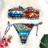 Seksowny Bandeau Bikini Zestaw Dla Kobiet Bandaż Strappy Brazylijski Biquini Swimwear Moda Kostium Kąpielowy Swimsuit Kobiet Kobiet