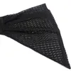 Yitonglian Women Flare Sleeve Round Neck Vintage Style Lace Black Punk Blouse Shirt Elegant Top Long Sleeve Tee H376 220311