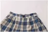 Vrouwen Koreaanse Plaid Broek Vrouw Hoge getailleerde Losse Wide Been Broek Zomer Street Bottoms 210525