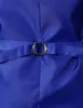 Royal Blue Mens Платье Костюм Жилет Бренд Без Рукавов Жилеты Жилет Мужчины Официальные Бизнес Свадебные Жилеты Мужской Gilet Homme 210522