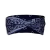 Cross Tie pannband Gym Sports Yoga Stretch Sport Wrap Hairband Hoop For Women Men Fashion Will och Andy White Red Blue