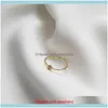 JewelrySling Sier Koreaanse versie Simple Bow Star Ring voor Dames Mode Temperament Vriendin Gift Party Sieraden Cluster Rings Drop Deli