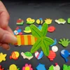 GOT 12pcclot de madeira de desenho animado de madeira adesivo animal colorido de crianças brinquedos infantis para crianças ímãs 9897442