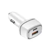 12W TYP C USB-C PD Hög hastighetsbil Charger Dual Ports Auto Power Adapters för iPhone X XR 11 12 13 Samsung LG Android Phone PC med detaljhandelslådan