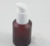 Flacone cosmetico all'ingrosso con pompa per lozione da 60 ml, flaconi vuoti per siero in vetro smerigliato rotondo colorato SN5521