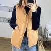 Women's Down & Parkas ZURICHOUSE Casual Winter Sleeveless Jacket Women Warm Stand Collar Fashion Loose Vest Female Ultra Light Waistcoat