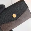 Hurtownia markowego portfela skórzanego wielokolorowego portmonetki krótkiego portfela wielokolorowego portfela damskiego z etui na karty Klasyczna mini kieszonka na klamrę z pudełkiem