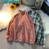 Casaco Primavera Outono Casual Stand Jaqueta Homens Coreano Reversível Prejante Moda Moda Todos Match Solto Fit Jackets Homens Mulheres 210928