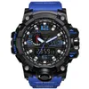 Nouveaux hommes montres de sport militaire analogique numérique montre LED résistant aux chocs montres hommes électronique Silicone montre boîte-cadeau Mo