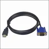 Adaptateur HD/MI vers vga multimédia 1080p 1.8M 3M 5M câble HD/MI vers vga pour PC HDTV