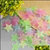 Wystrój ścian Gardenwall Star Star Naklejki Kreatywne stereo plastikowe świecące fluorescencyjne Paster świecą