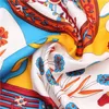 Twill Silk Scarf Women Animals wheels Printing Square Scarves Fashion Wraps Female Foulards Large Hijab Shawls Neckerchief 130CM13435851