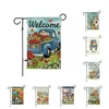 Spring Garden Flag courtyard welcome flag Outdoor double sided printing Dragonfly car Banner Flags 32style T2I51930