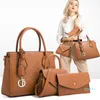 Evening Bags Luxury Women Pu Leather Handbags 3 Pieces Set Tote Designer Ladies Shoulder Messenger Bag Casual Female Crossbody
