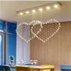 Taklampor kristall hänge lampa matsal restaurang bar ljus kafé belysning