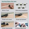 3 IN1 Стеклянный угол клеевой угла скребка Caulking Tool Shovel Binder Многофункциональный резиновый лопаткулярный силиконовый удаление уголкой шов Shovel