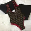 2022 sommer Frauen Badeanzug Hohe Taille Bikini Luxus Designer Badeanzug Schwimmen Strand Bademode