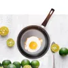 3 Pcs/Set Pans Home Red Wok Stockpot Milk Salad Non-Stick Curry Steak Frying Pan Household Restaurant Cookers With Lid BH5137 TYJ