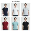 Coodrony Brand Mjuk Bomull Kortärmad T-shirt Män Kläder Sommar All-Match Business Casual Mandarin Collar T-shirt S95092 210623