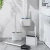 Acessório de banho Conjunto de escova de vaso sanitário cabeçalho de borracha Limpando parede pendurada em conjunto de acessórios para ferramentas de banheiro conjuntos de acessórios