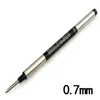 Penne gel Pimio Signature Pen Ricarica 0,5 mm / 0,7 mm Filo di metallo nero puro perlato per il nucleo