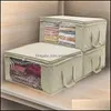 Storage Boxes & Bins Home Organization Housekee Garden Quilt Bag Foldable Dust Moisture Proof Clothes Bags 2 Color Organizers Basket High Qu