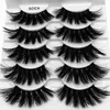 Natuurlijke Lange Dikke 3D Mink Faux Eyelashes Licht Zachte Levendige Herbruikbare Handgemaakte Fake Washes Extensions Make-up Laser Verpakking 9 Modellen DHL GRATIS