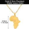 Afrika hanger ketting vrouwen mannen zilveren kleur / goud kleur Ethiopische sieraden groothandel Afrikaanse hiphop item