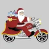 Família Natal Pingente Ornamento DIY Decor Presente Santa Claus Motocicleta Árvore de Xmas Decoração Resina Criativa Pendentes Pendurados