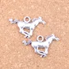 75 шт. Старинная серебряная бронзовая бронзовая бегущая лошадь коня подвески кулон DIY ожерелье браслет браслетов находки 12 * 28 мм