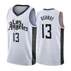 2 koszulki Kawhi Los Jersey Leonard Angeles koszulki męskie Paul 13 George koszulki do koszykówki S-XXL niebieski czarny biały szyte