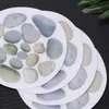 Heminredning Anti Slip Applique Stone / Green Leaves Adhesive Sticker Badrum Dusch Säkerhetsdekaler DIY Bathtub Dekaler med skrapa